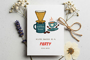 Coffee Morning Hand-drawn PNG Bundle, an Illustration by GlitterCraft (Thumbnail 31 of 101)