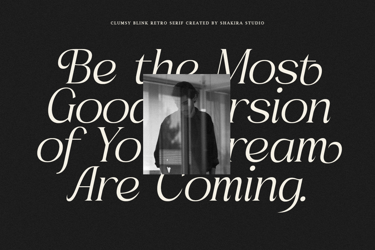 Clumsy Blink - Retro Serif Font, a Serif Font by Shakira Studio (Photo 5 of 10)