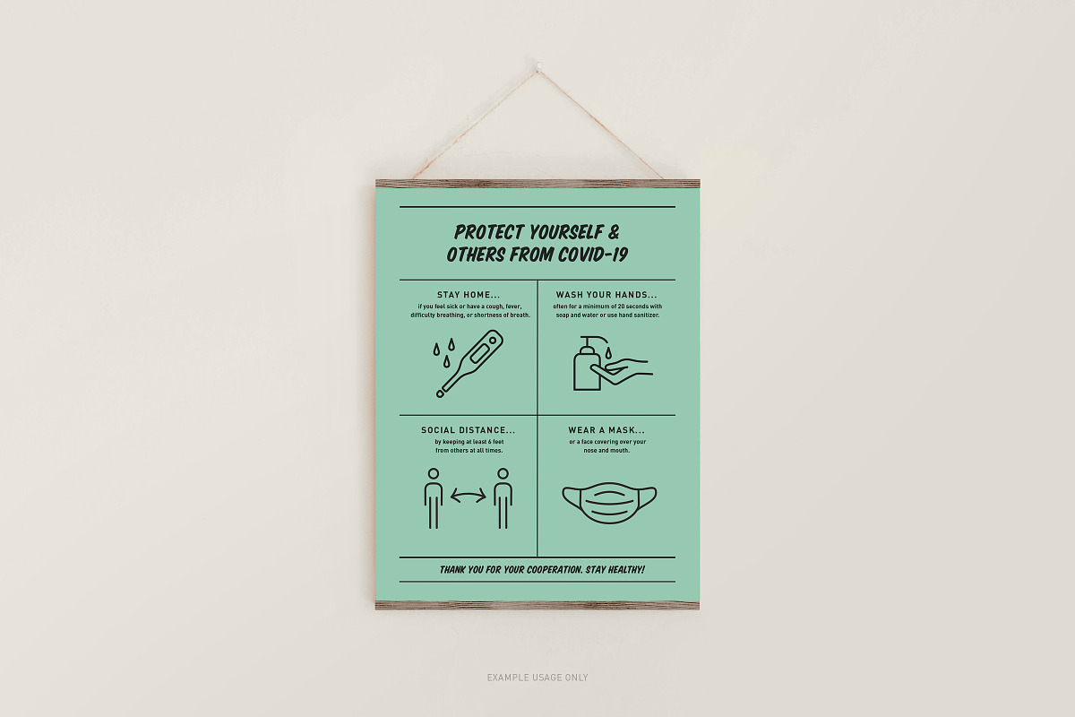 Monoline Covid-19 Prevention Icons, an Outline Icon by Space Between (Photo 6 of 7)