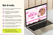 Bright Pink Squarespace Template, a Squarespace Template by Template Twist Shop (Thumbnail 5 of 10)