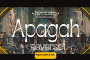Apagah Reverse, a Serif Font by Differentialtype (Thumbnail 1 of 10)