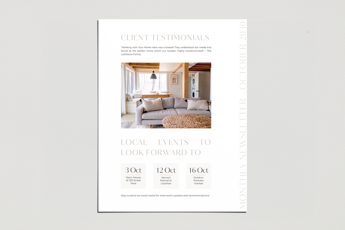Real Estate Monthly Newsletter, a Marketing Template by EstateElements (Photo 8 of 8)