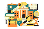 10 Law Firm Services Illustration, a Finance Illustration by denayunebgt (Thumbnail 4 of 4)
