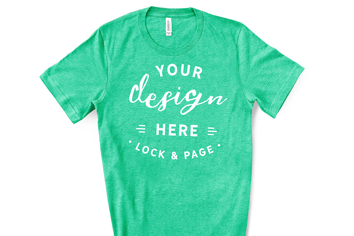 Male Bella Canvas 3001 Mockup Bundle, a Shirt Mockup by lock and page (Photo 53 of 60)