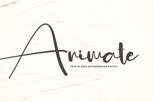 Animate | Script Font