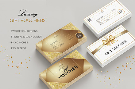 Luxury Gift Voucher Template Set