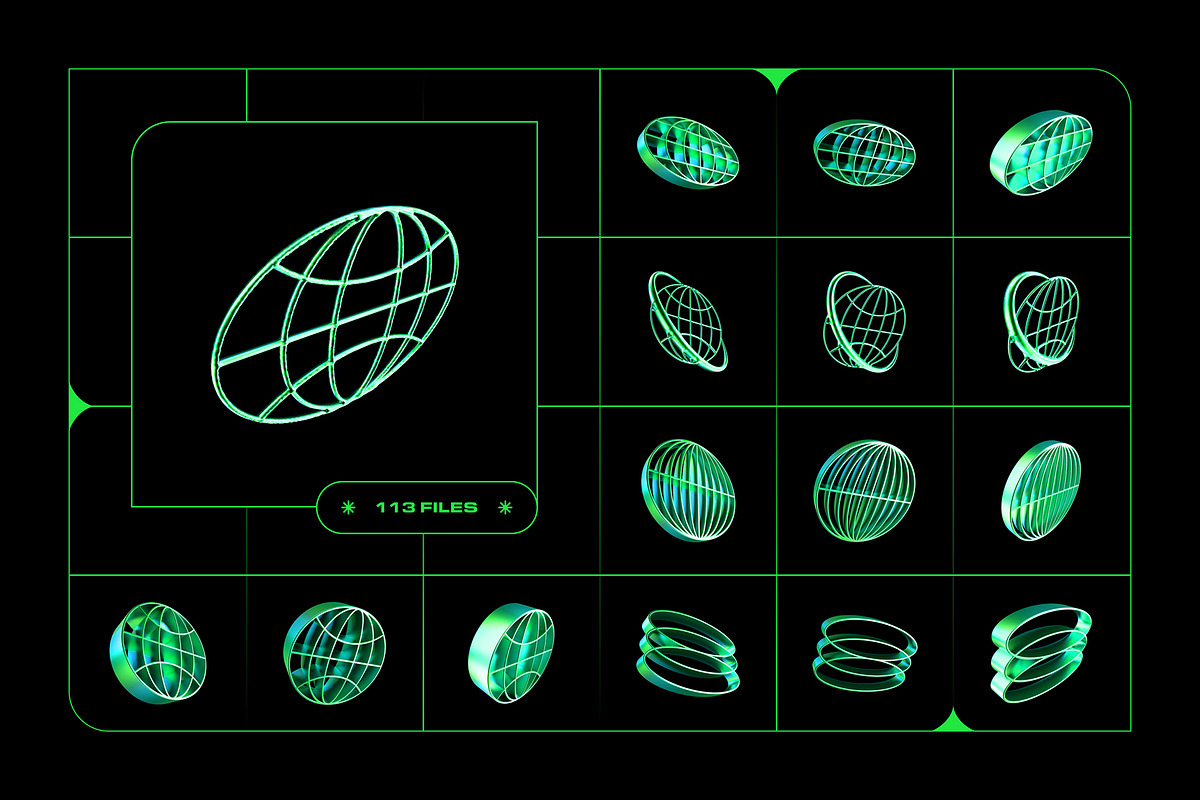 Y2K 3D Shapes - 113 illustrations, an Object Graphic by assetpro.design (Photo 10 of 13)