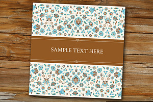 Floral Template, a Card Template by Azat1976