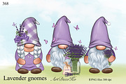 Lavender Gnome PNG Clipart, a Person Illustration by DekoArt (Thumbnail 1 of 3)