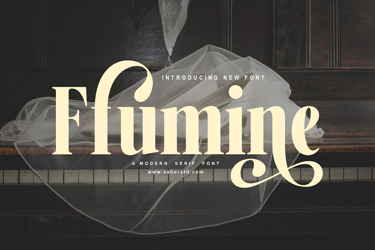 Flumine, a Serif Font by Zelda Graphic (Photo 1 of 7)