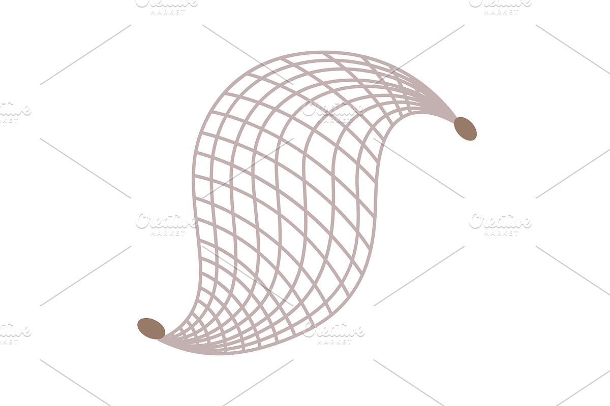 Fish net icon, isolated, an Object Illustration by Things for designers