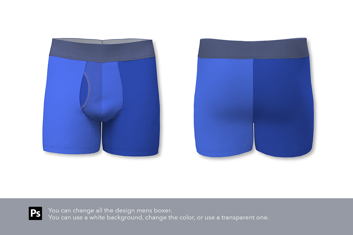Men's Boxer Briefs Mockup, a Bottom Mockup by Irena Matiash shop (Photo 2 of 4)