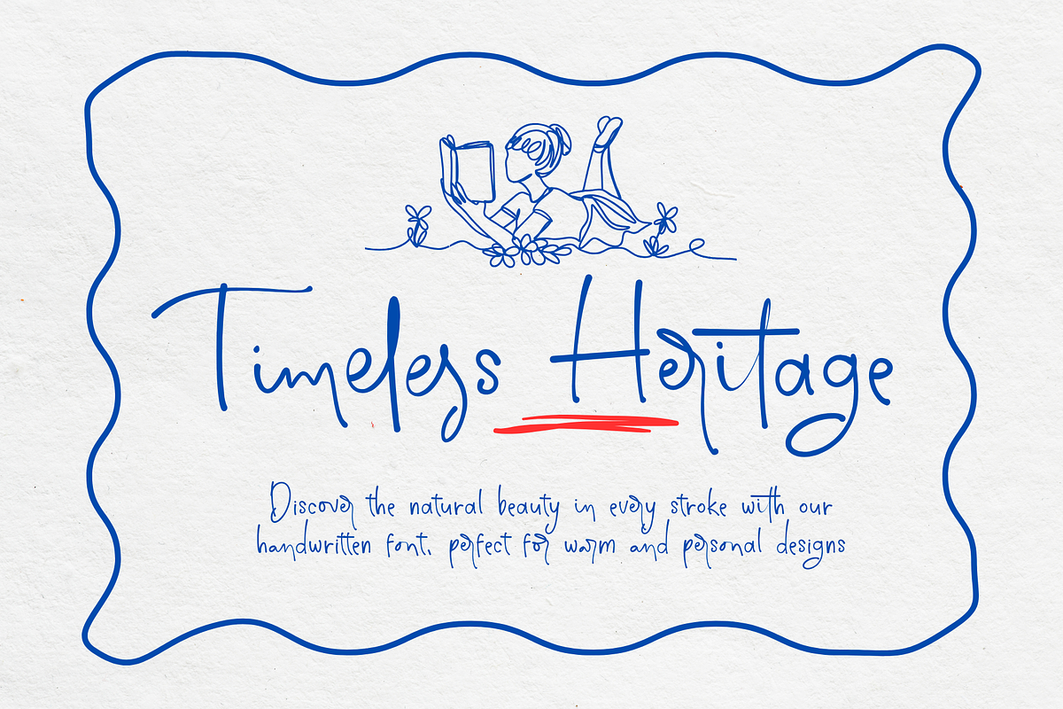 Timeless Heritage, a Script Font by BearyType Studio (Photo 1 of 7)