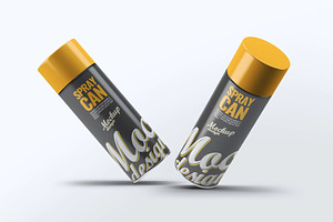 Spray Paint Mock-Up, a Product Mockup by DesignRushMarket