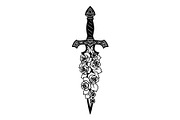 Ornamental Dagger Silhouette Bundle, an Object Illustration by Gaye Art (Thumbnail 24 of 31)
