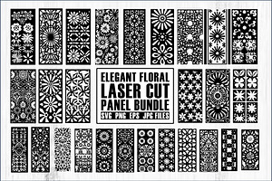 Elegant Floral Laser Cut Panel Bund, a Graphic by Creativeshirt
