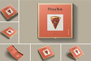 Pizza Box mockup - Luxury Edition, a Packaging Mockup by megostudi0 (Thumbnail 1 of 8)