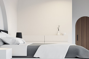 White bedroom luxury modern style