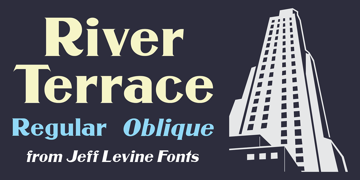 River Terrace JNL, a Serif Font by Jeff Levine Fonts (Photo 1 of 5)