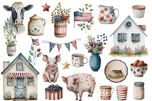 4th Of July Patriotic Farmhouse