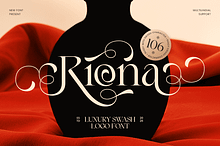 Riona - Luxury Swash Logo Font