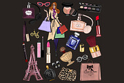 Digital watercolor perfume&cosmetics, an Illustration by Art Loft (Thumbnail 12 of 17)