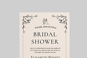 Bridal Shower Invitations Template, a Stationery Template by MightyDesign (Thumbnail 4 of 8)