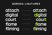 Goroda - Modern Elegant Logo Font, a Sans Serif Font by Artiveko (Thumbnail 5 of 6)