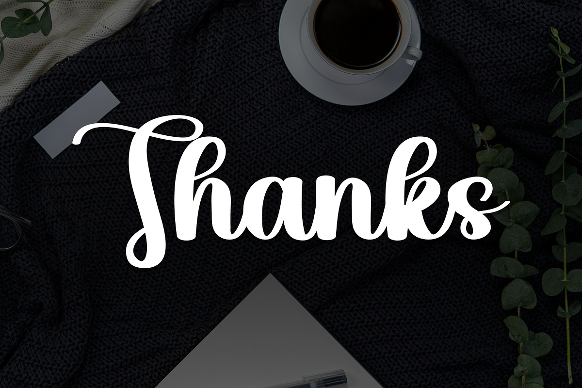 Black Sunday | Script Font, a Handwritten Font by Scratchones (Photo 8 of 8)