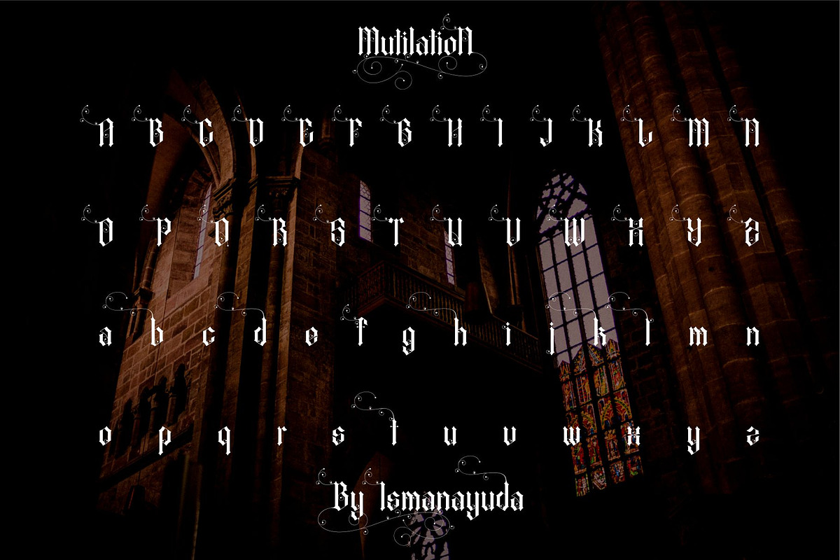 MutilatioN, a Blackletter Font by ismanayuda (Photo 6 of 8)