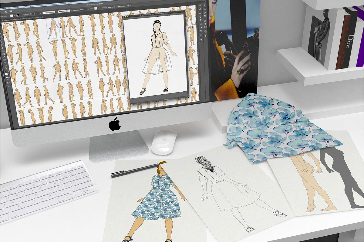 100 Vector Female Fashion Templates, an Education Illustration by Simple Design (Photo 3 of 3)