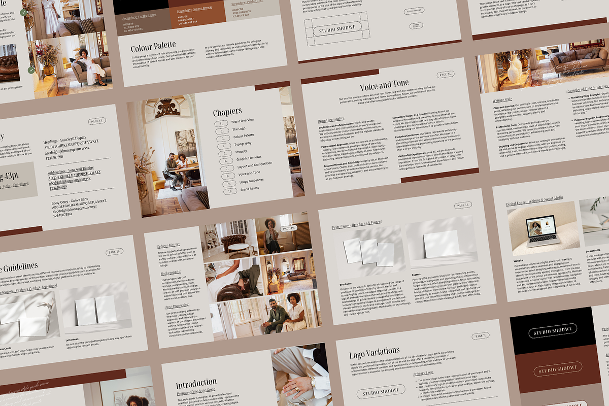 Brand Style Identity Guideline Canva, a Design Template by Rise and Roar Design (Photo 3 of 9)