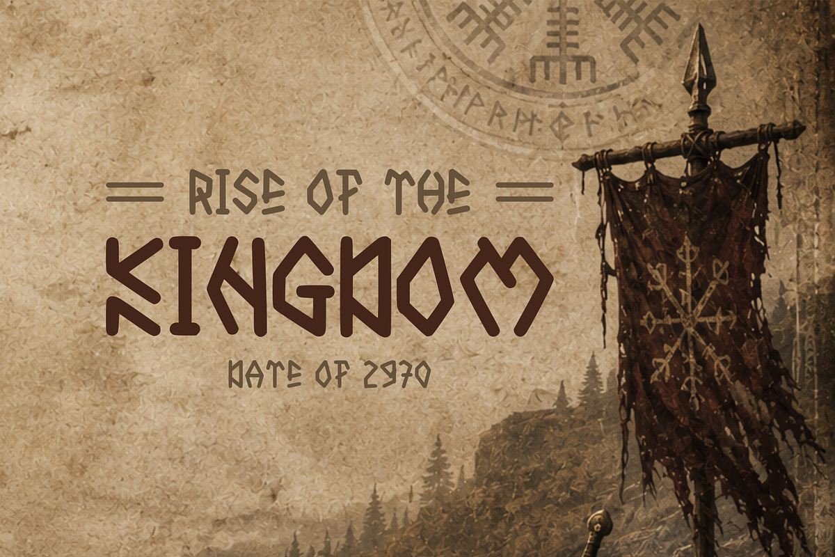 ZARKET — Experimental Tribal Display, a Blackletter Font by idealistudio (Photo 5 of 5)