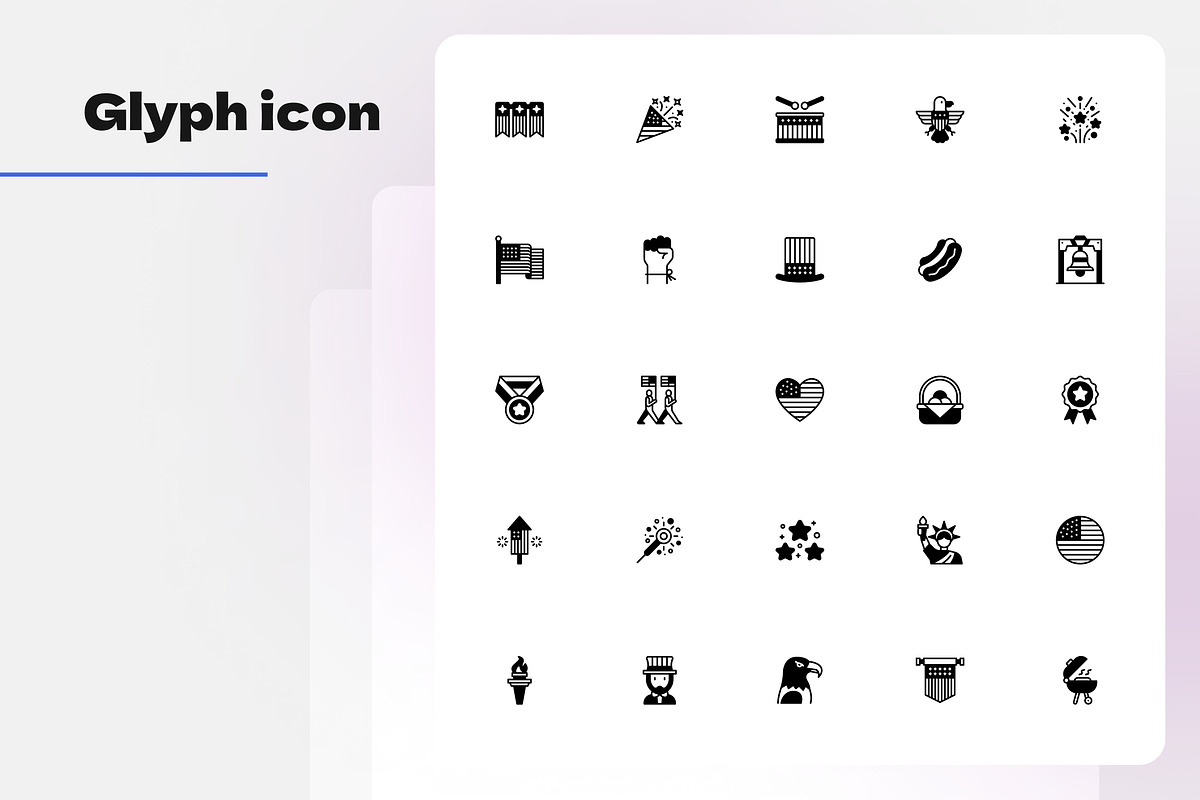 American independence Icons Set, an Icon by Yasa Design Studio (Photo 4 of 4)