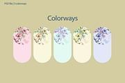 INK BLOSSOMS, a Pattern Graphic by rumacorakstudio (Thumbnail 2 of 6)