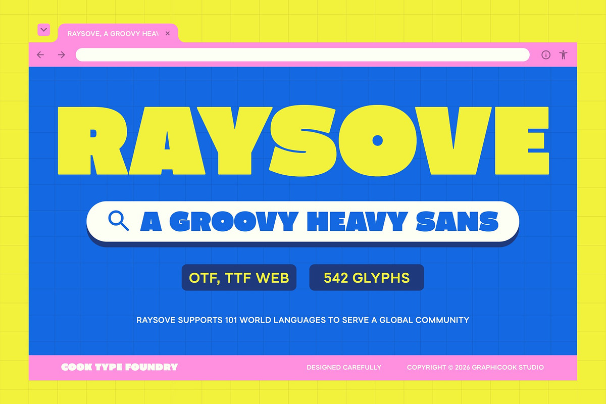 Raysove, a Sans Serif Font by graphicook (Photo 1 of 10)