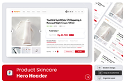 Product Skincare Hero Section, an UI Kit Template by Annora Studio (Thumbnail 1 of 4)