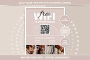 Beige WiFi QR Code Sign, a Stationery Template by SunshineStudioBoutique (Thumbnail 11 of 11)
