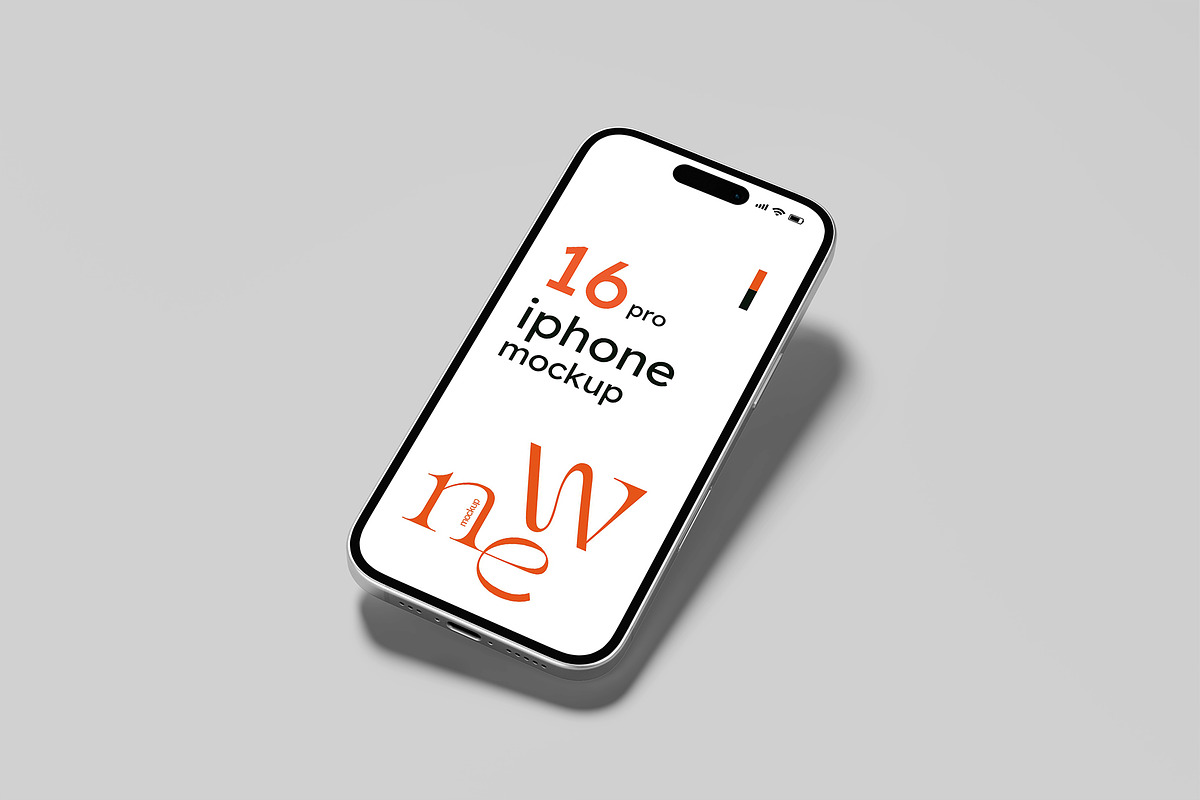 iPhone 16 Pro Mockup, an iPhone Mockup by Amigos__46 (Photo 5 of 10)