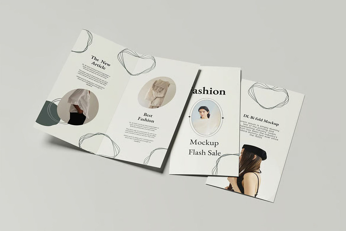 Bifold DL Flyer Mockup, an Advertising Mockup by zpackcreative (Photo 7 of 7)