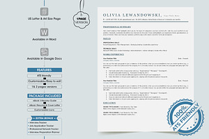 ATS Friendly Resume Template