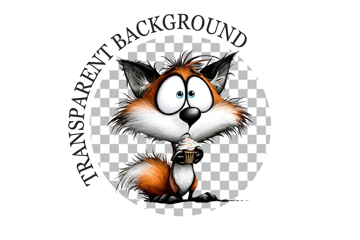 Whimsical Quirky Fox Clipart, a Seasonal Illustration by Rose Art (Photo 5 of 7)