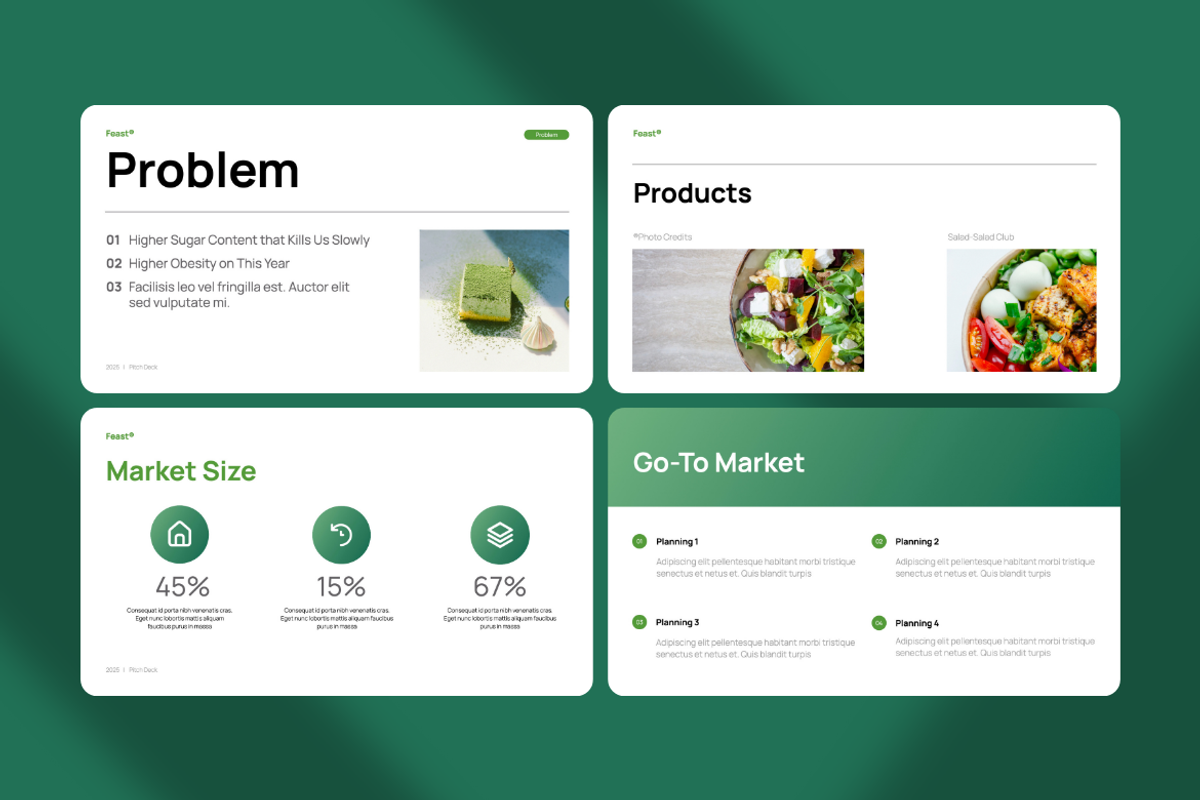 Feast Startup Pitch Keynote Canva, a Presentation Template by Unich Design Bureau (Photo 6 of 11)