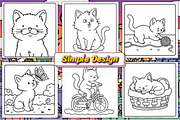 Cat Moment Meow Life Coloring Book, an Animal Illustration by Ink Gallery (Thumbnail 3 of 4)