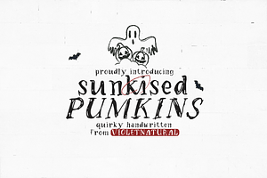Sunkised Pumkins-Quirky Handwritten