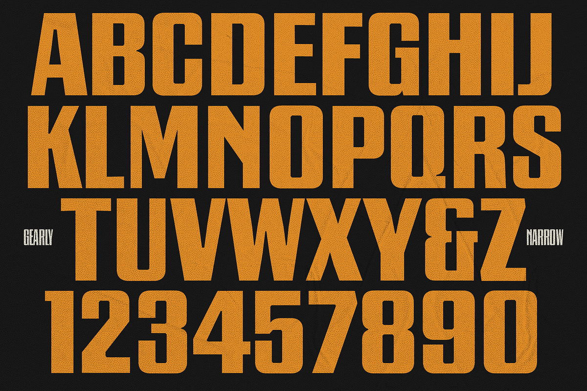 Gearly, a Font by Goodwheel Studio (Photo 5 of 8)