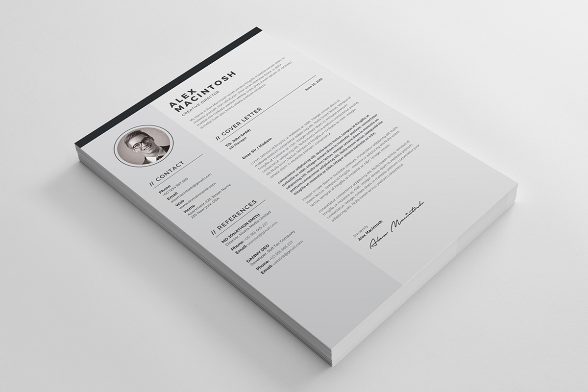 Resume Template / CV, a Resume Template by ThemeDevisers (Photo 4 of 6)