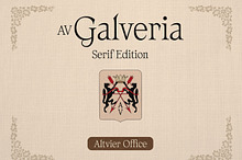 AV Galveria - Display Serif Font