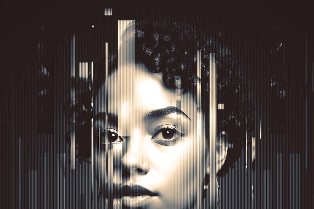 Glitch Duotone Effect Photoshop, an Action Add-On by MRI STUDIO (Photo 3 of 15)