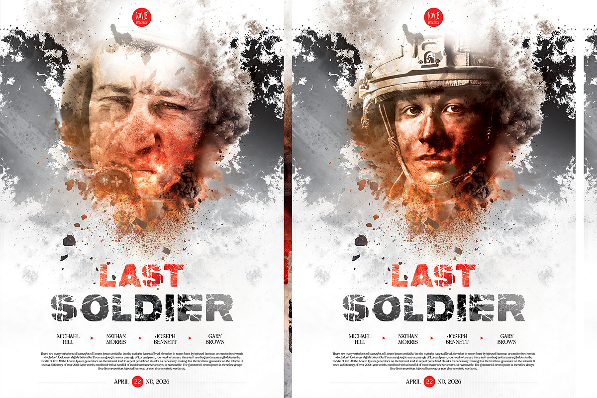 Last Soldier Movie Poster/Flyer, a Poster Template by WOWPro (Photo 3 of 5)